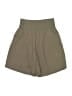 Shein 100% Cotton Solid Tan Khaki Shorts Size 4 - photo 1