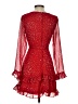 Mi ami 100% Polyester Stars Red Cocktail Dress Size S - photo 2