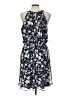 Collective Concepts 100% Polyester Floral Blue Casual Dress Size L - photo 2