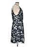 Collective Concepts 100% Polyester Floral Blue Casual Dress Size L - photo 4
