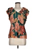 DR2 Green Short Sleeve Blouse Size M - photo 1
