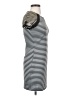 Lucca Couture Stripes Gray Casual Dress Size S - photo 4