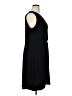 Chaps Solid Black Cocktail Dress Size 16 - photo 4
