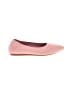 Unbranded Chevron-herringbone Jacquard Solid Tweed Pink Flats Size 9 1/2 - photo 1
