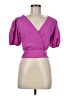 Do & Be Purple Short Sleeve Blouse Size M - photo 1