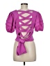 Do & Be Purple Short Sleeve Blouse Size M - photo 2