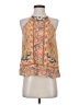 Akemi + Kin 100% Viscose Yellow Sleeveless Blouse Size 4 - photo 1