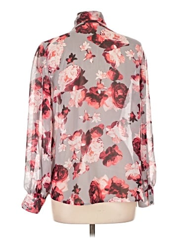 Eva Mendes by New York & Company Long Sleeve Blouse (view 2)