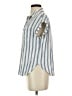 Pendleton Stripes Blue Short Sleeve Blouse Size XS - photo 5