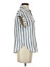 Pendleton Stripes Blue Short Sleeve Blouse Size XS - photo 4
