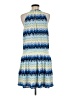 Ramy Brook 100% Polyester Print Blue Casual Dress Size M - photo 2