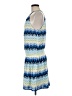 Ramy Brook 100% Polyester Print Blue Casual Dress Size M - photo 5