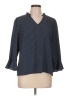 CeCe Polka Dots Blue 3/4 Sleeve Blouse Size L - photo 1