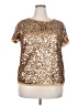 Talbots 100% Silk Gold Short Sleeve Top Size 20 - photo 1