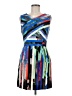 Milly Graphic Blue Cocktail Dress Size 6 - photo 1
