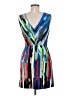 Milly Graphic Blue Cocktail Dress Size 6 - photo 2