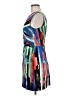 Milly Graphic Blue Cocktail Dress Size 6 - photo 5