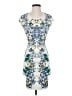 BCBGMAXAZRIA Graphic Floral Paisley Tropical Multi Color White Cocktail Dress Size S - photo 1