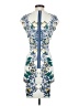 BCBGMAXAZRIA Graphic Floral Paisley Tropical Multi Color White Cocktail Dress Size S - photo 2