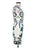 BCBGMAXAZRIA Graphic Floral Paisley Tropical Multi Color White Cocktail Dress Size S - photo 4