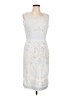 J. Peterman 100% Polyester Silver Cocktail Dress Size 10 - photo 1
