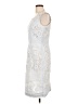 J. Peterman 100% Polyester Silver Cocktail Dress Size 10 - photo 5