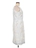 J. Peterman 100% Polyester Silver Cocktail Dress Size 10 - photo 4