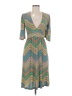 Veronica M. Chevron-herringbone Gray Casual Dress Size M - photo 1