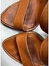 Prada 100% Leather Brown Sandals Size EU 37 - photo 3