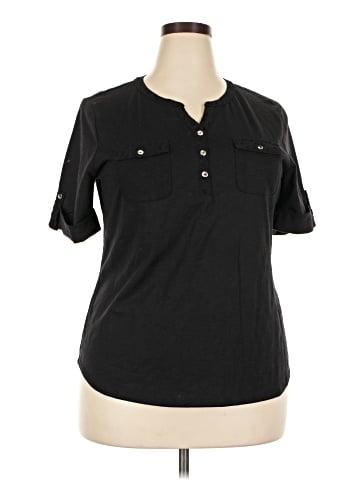 Croft & Barrow Short Sleeve Blouse (view 1)