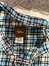 Tea 100% Cotton Plaid Teal Long Sleeve Button-Down Shirt Size 12-18 mo - photo 3