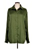 Lovers + Friends 100% Polyester Solid Green Long Sleeve Blouse Size L - photo 1
