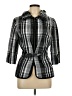 Tribal 100% Polyester Plaid Gray Jacket Size 10 - photo 1