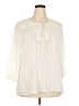 Krazy Kat 100% Polyester Ivory 3/4 Sleeve Blouse Size XXL - photo 1