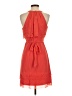 Jessica Simpson 100% Polyester Solid Orange Cocktail Dress Size 2 - photo 2