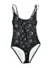 No Boundaries Paisley Black One Piece Swimsuit Size S - photo 1
