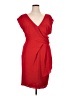 City Chic Solid Red Cocktail Dress Size 16 Plus (S) - photo 1