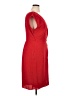 City Chic Solid Red Cocktail Dress Size 16 Plus (S) - photo 4