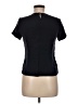Talbots 100% Silk Black Short Sleeve Top Size 6 - photo 2