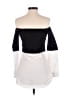Lulus White Black 3/4 Sleeve Blouse Size XS - photo 2