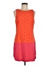 Ali Ro Color Block Orange Casual Dress Size 8 - photo 1