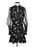 Veronica Beard 100% Silk Floral Black Cocktail Dress Size 0 - photo 1