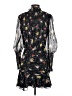 Veronica Beard 100% Silk Floral Black Cocktail Dress Size 0 - photo 2