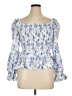 Dizzy Lizzy Blue 3/4 Sleeve Blouse Size XL - photo 1