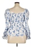 Dizzy Lizzy Blue 3/4 Sleeve Blouse Size XL - photo 2