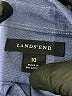 Lands' End Blue Long Sleeve Button-Down Shirt Size 10 - photo 7