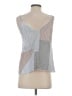 FRAME 100% Silk Silver Sleeveless Silk Top Size S - photo 2