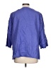 Talbots Outlet 100% Linen Blue 3/4 Sleeve Blouse Size L (estimated) - photo 2