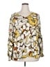 CAbi 100% Polyester Yellow Long Sleeve Blouse Size XXL - photo 1
