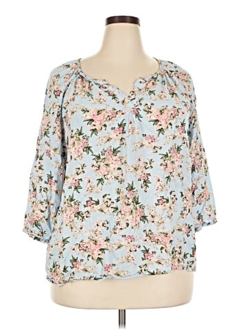 Marina Luna 3/4 Sleeve Blouse (view 1)